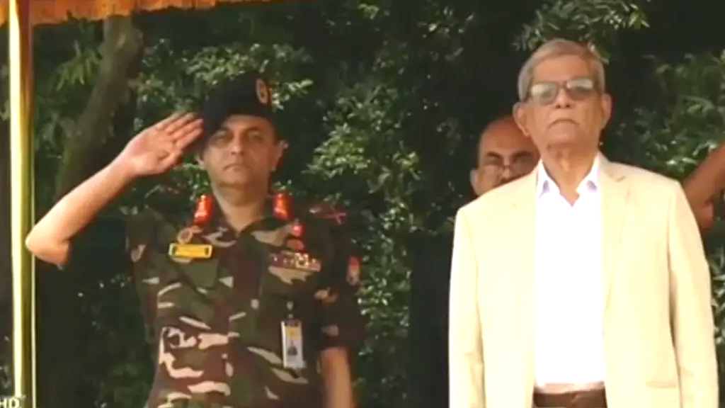 বঙ্গভবনে রাষ্ট্রপতি মির্জা ফখরুল, দেওয়া হলো গার্ড অব অনার