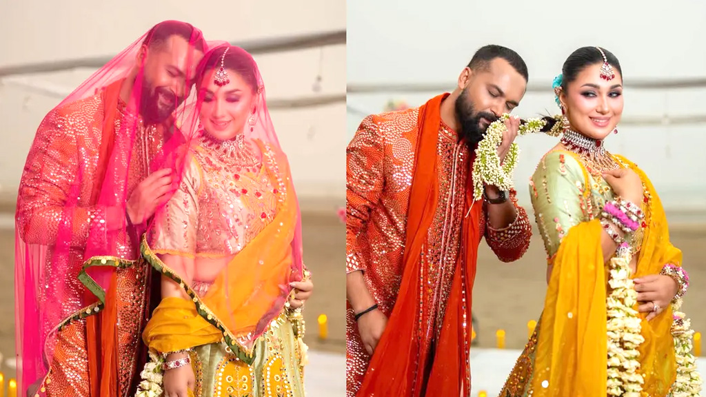বিয়ের সাজে প্রশংসা পাচ্ছেন অপু বিশ্বাস-আদর আজাদ