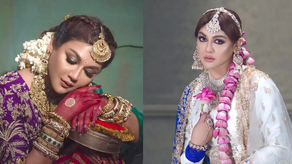শারদীয় সাজে মুগ্ধতা ছড়ালেন জয়া আহসান
