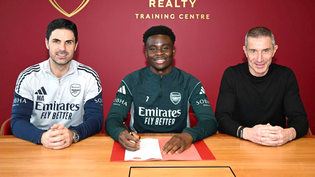 আর্সেনালে সাকার দীর্ঘমেয়াদী চুক্তি