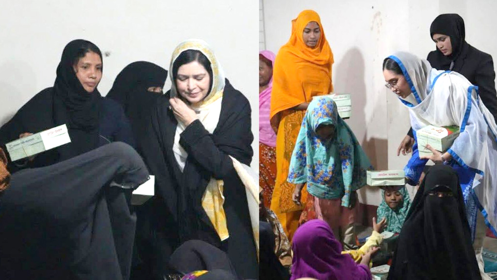 এতিমদের সঙ্গে ইফতার করলেন প্রধানমন্ত্রীর সহধর্মিণী ও কন্যা