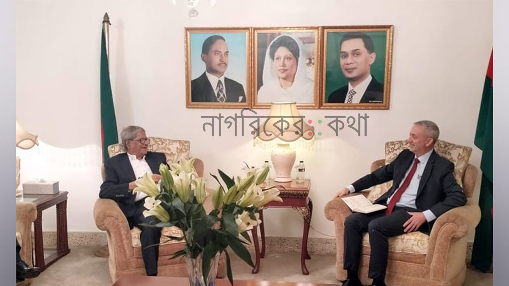 মির্জা ফখরুলের সঙ্গে ইইউ রাষ্ট্রদূত মিলারের সাক্ষাৎ