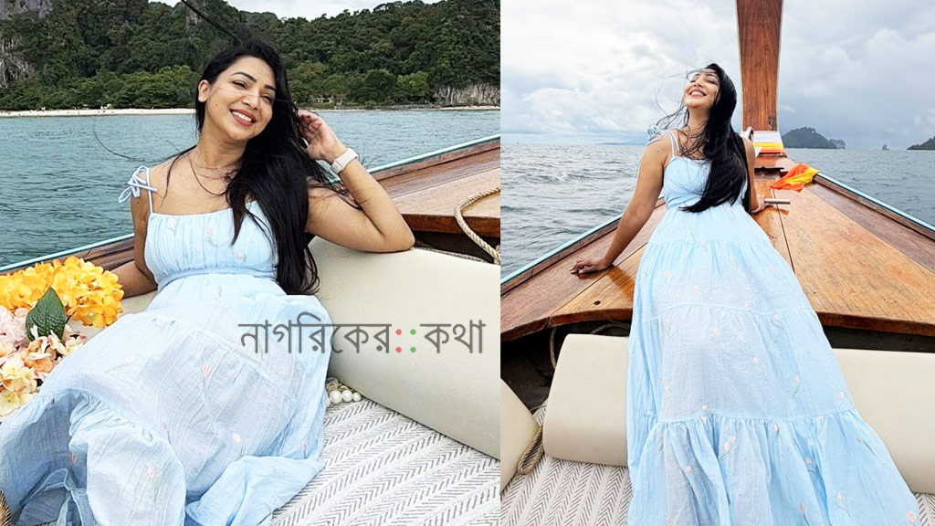 বিলাসবহুল নৌকায় সমুদ্র বিলাসে সাদিয়া জাহান প্রভা