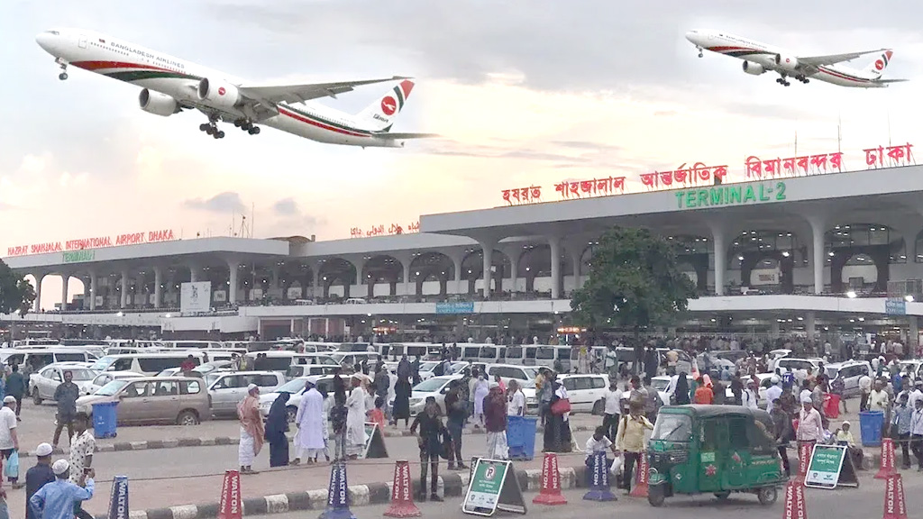 মধ্যপ্রাচ্যের উত্তেজনার কারণে শাহজালাল বিমানবন্দরে ৫৪টি ফ্লাইট বাতিল