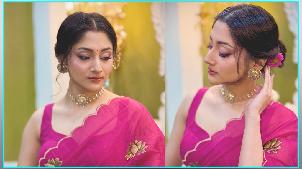 ‘লাবণ্যের ছোঁয়াতে’ ঝলমল করলেন পূজা চেরি